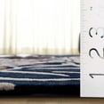 thumbnail image 4 of SAFAVIEH Soho Fulton Abstract Area Rug, Blue/Ivory, 6' x 6' Round, 4 of 10