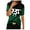 Green, variant on LYXSSBYX Womens T Shirts Graphic Tees Trendy Women's Casual Geometry Printed T-Shirt Short Sleeve Blouse Round Neck Casual Tops