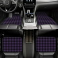 thumbnail image 6 of Cauagu Purple Black Plaid Pattern Car Floor Mat Set of 4,Car Carpet Mats Car Mats with Anti-Slip Backing & Driver Heel Pad Universal Fit for Cars/Trucks/SUV/Vans, 6 of 6