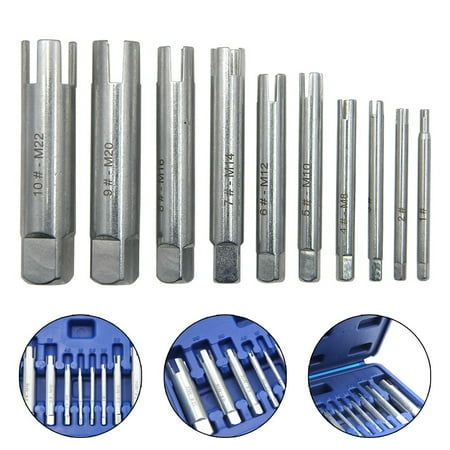 

BCLONG 10pcs Remove Stripped Damaged Screw Tap Extractor Broken Head Screw Removal Tool