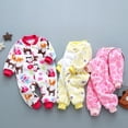 thumbnail image 4 of Coerni New Born Baby Girl Outfits Toddler Fall Winter Romper Cute Ruffle Jumpsuit Bodysuit Kids 1 Piece Snowsuit Clothes, 4 of 4