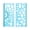 Sky Blue, variant on 2pcs Geometric Drawing Template Measuring Geometry Ruler, Clear Geometry-Shaped Templates and Measure Rulers for Classroom Office Supplies