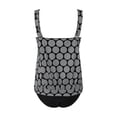 thumbnail image 5 of Povozer Tankini Swimsuits for Women Tummy Control Two Piece Athletic Strappy Blouson Tankini Bathing Suits with Bottoms(Gray,XL), 5 of 5