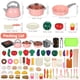thumbnail image 2 of ColoMX Accesorios de cocina de juego, cocina para niños, juguetes para juego de imitación con ollas, sartenes, utensilios de cocina, juguetes, juego de comida, verduras de juguete para niñas y niños, 2 of 8