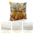 thumbnail image 4 of JEUXUS  Farmhouse Floral Blossom Tufted Throw Pillow Cover Spring Colorful Flower Vase Leaves Pillowcase Soft Square Cushion Case, 4 of 5