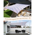 thumbnail image 4 of Sun Shade Sail 8x10Ft Fish Scale Texture Rhombus Gradient Pattern Uv Block Sunshade Canopy Outdoor Shade Cover Rectangle Shade Cloth For Patio Garden Yard Deck Pergola, 4 of 6