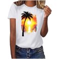 thumbnail image 2 of Teissuly Women's Fashion Crewneck Printed Short Sleeve T-shirt Casual Loose Shirt Tops, 2 of 7