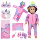 thumbnail image 1 of Set de saco de dormir para muñecas unicornio MSYO de 18 pulgadas, 1 of 7