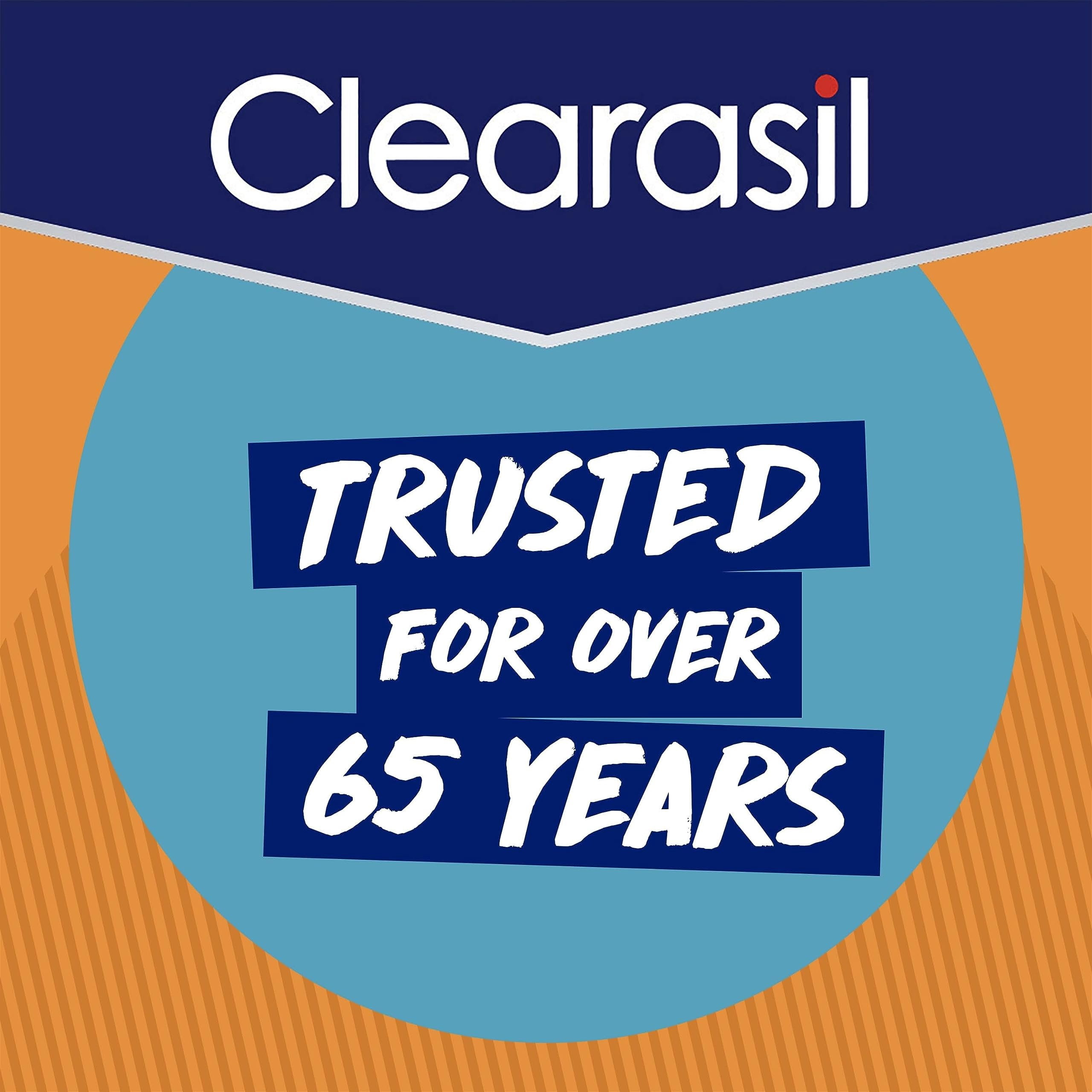 Clearasil Stubborn Acne Control 5in1 Daily Facial Cleansing Pads, with Salicylic Acid Acne Treatment Medicine, 90 Count Pack of 6