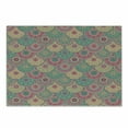 thumbnail image 1 of Vintage Cutting Board, Oriental Colorful Circular Shapes Traditional Classic Design Graphic Royal Theme, Decorative Tempered Glass Cutting and Serving Board, Small Size, Green Pink, by Ambesonne, 1 of 1