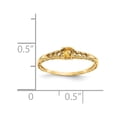 thumbnail image 3 of 14K Yellow Gold Ring Band Birthstone (11) November Citrine, Size 5, 3 of 5