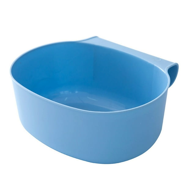 EeaseMX Papelera de plástico para colgar en la puerta del armario (azul)