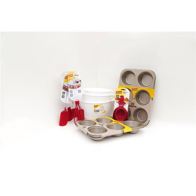 Pivot Direct PD-GLD-JCK-RD Joyeux Muffin & Cupcake Kit&44; Rouge & Blanc