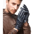 thumbnail image 1 of Touchscreen Leather Glove for Men - Lambskin Driving Winter Warm Fleece Lining, 1 of 7