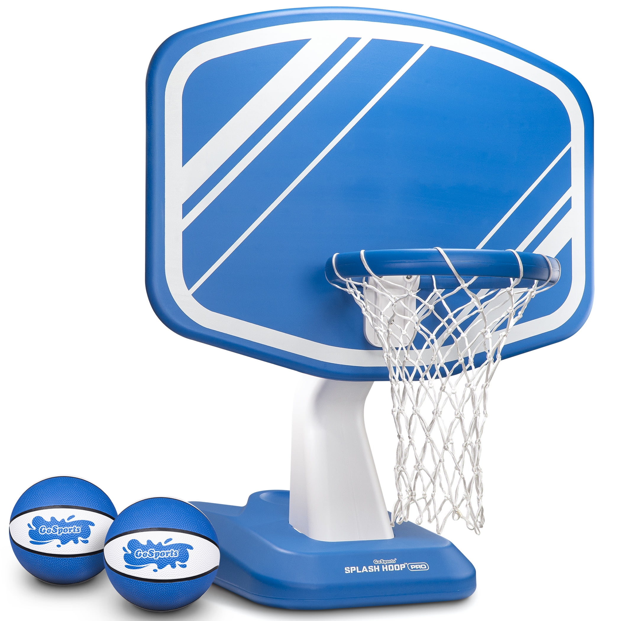 2 Balls and Pump GoSports Splash Hoop PRO Swimming Pool Basketball Game Includes Poolside Water Basketball Hoop 