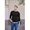 thumbnail image 2 of Suéter de punto básico para hombre, suéter de invierno de punto fino, 2 of 4