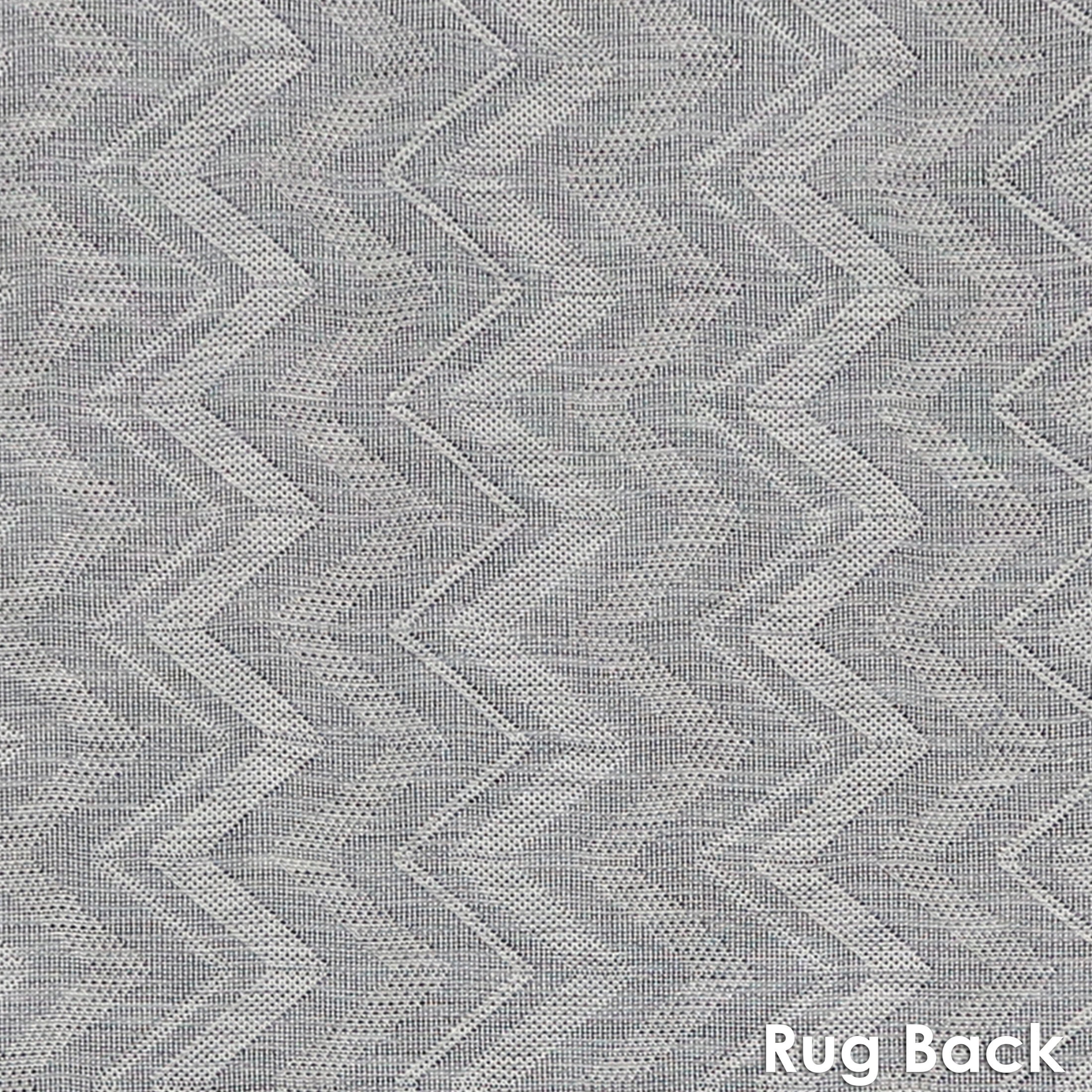 Sunnydaze Dreams Classic Flat Weave Blue Chevron Outdoor Area Rug, 5' x 7'