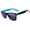 Blue, variant on Retro Sunglasses - Two-tone Black Orange Frame / Smoke Lens
