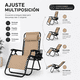 thumbnail image 5 of Silla Camastro Reclinable CJR Gravedad 0 Plegable Jardin Playa Cafe, 5 of 10