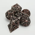 thumbnail image 6 of DDFE Hollow Metal Black RPG Dice for Dungeons and Dragons Dice, 6 of 7