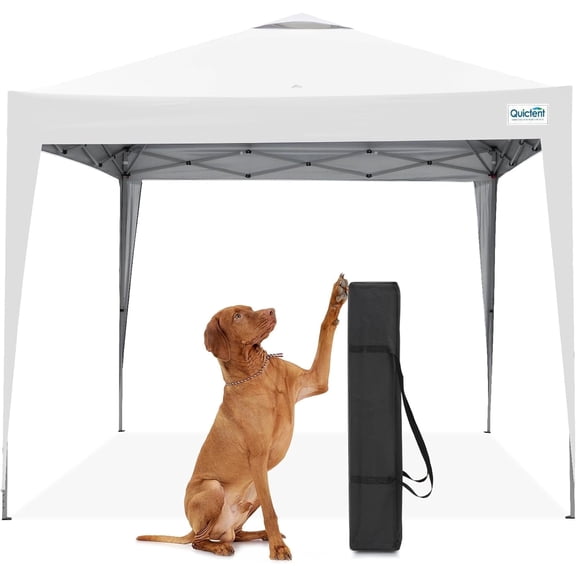 Quictent 10x10 Pop up Canopy Tent, Portable Instant Setup Gazebo with Waterproof & UV Protection for Camping, Beach, Parties
