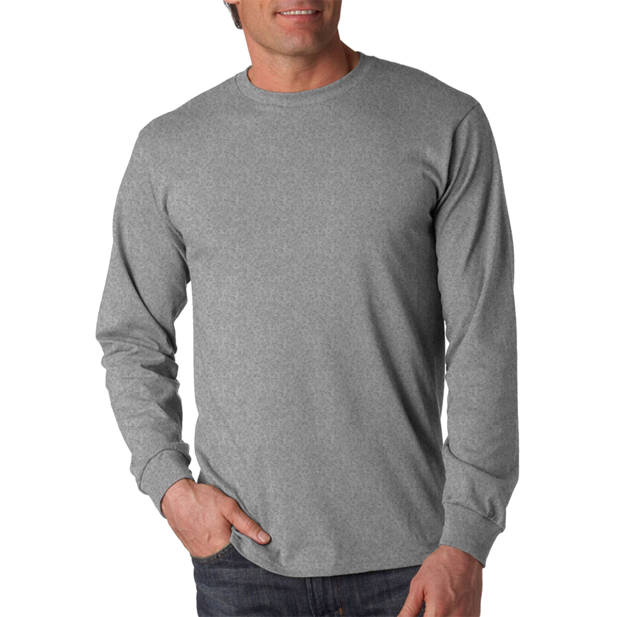 Fruit of the Loom - Fruit of the Loom Boys 6-20 HD Cotton Long Sleeve T ...