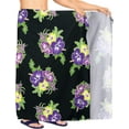thumbnail image 4 of HAPPY BAY Men's Pareo Standard Party Surf Sarong Beach Wrap One Size Purple, Hibiscus Summer Vacation Party, 4 of 5