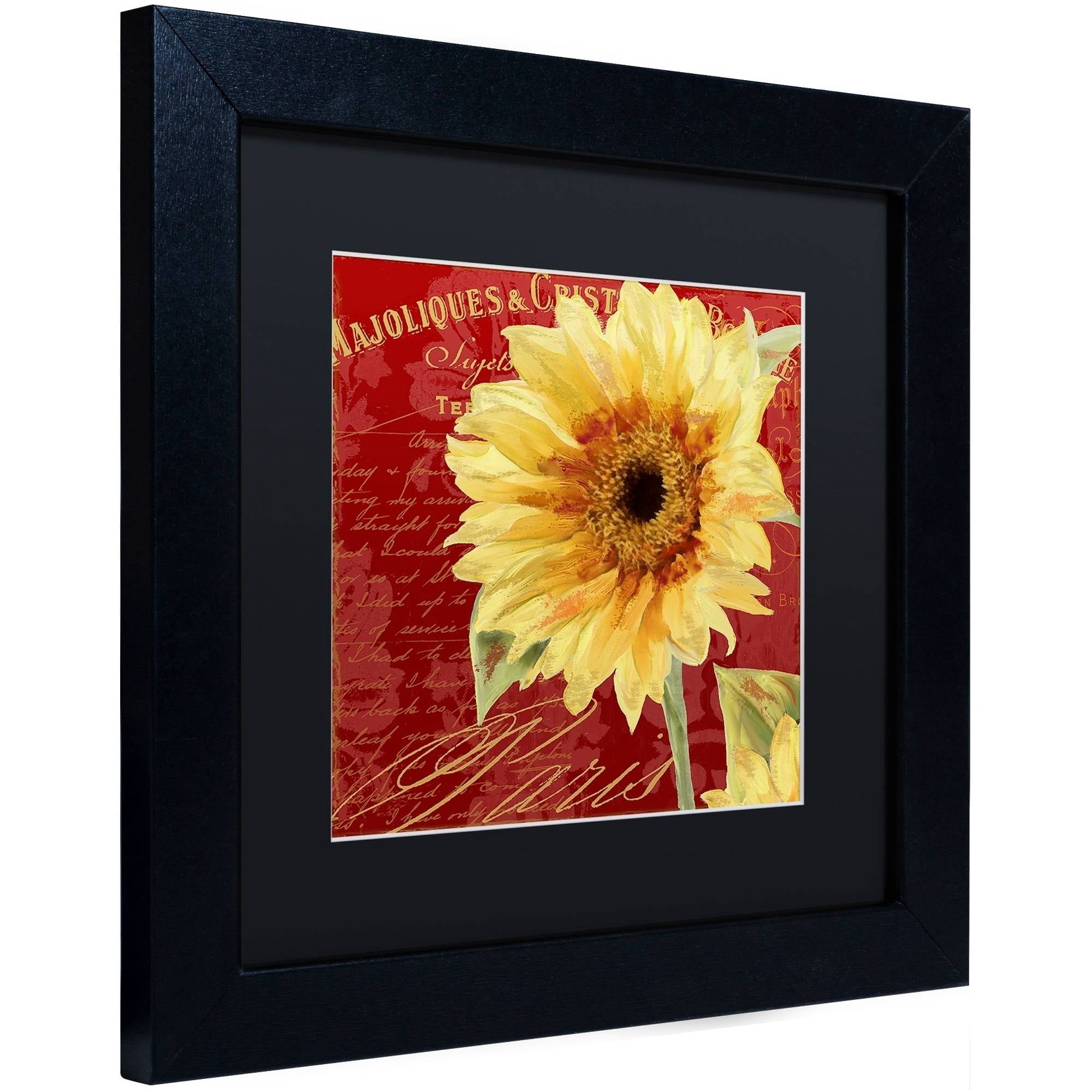 Trademark Fine Art "Ete III" Canvas Art by Color Bakery Black Matte, Black Frame