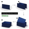thumbnail image 4 of NEATERIZE Drawer Organizer - [Set of 12] - Closet Organizer and Storage Baskets| Foldable Cloth Drawers Divider | Fabric Bin for Dresser & Shelves |Organize Underwear, Socks, Bra, & Tie’s (Navy), 4 of 4