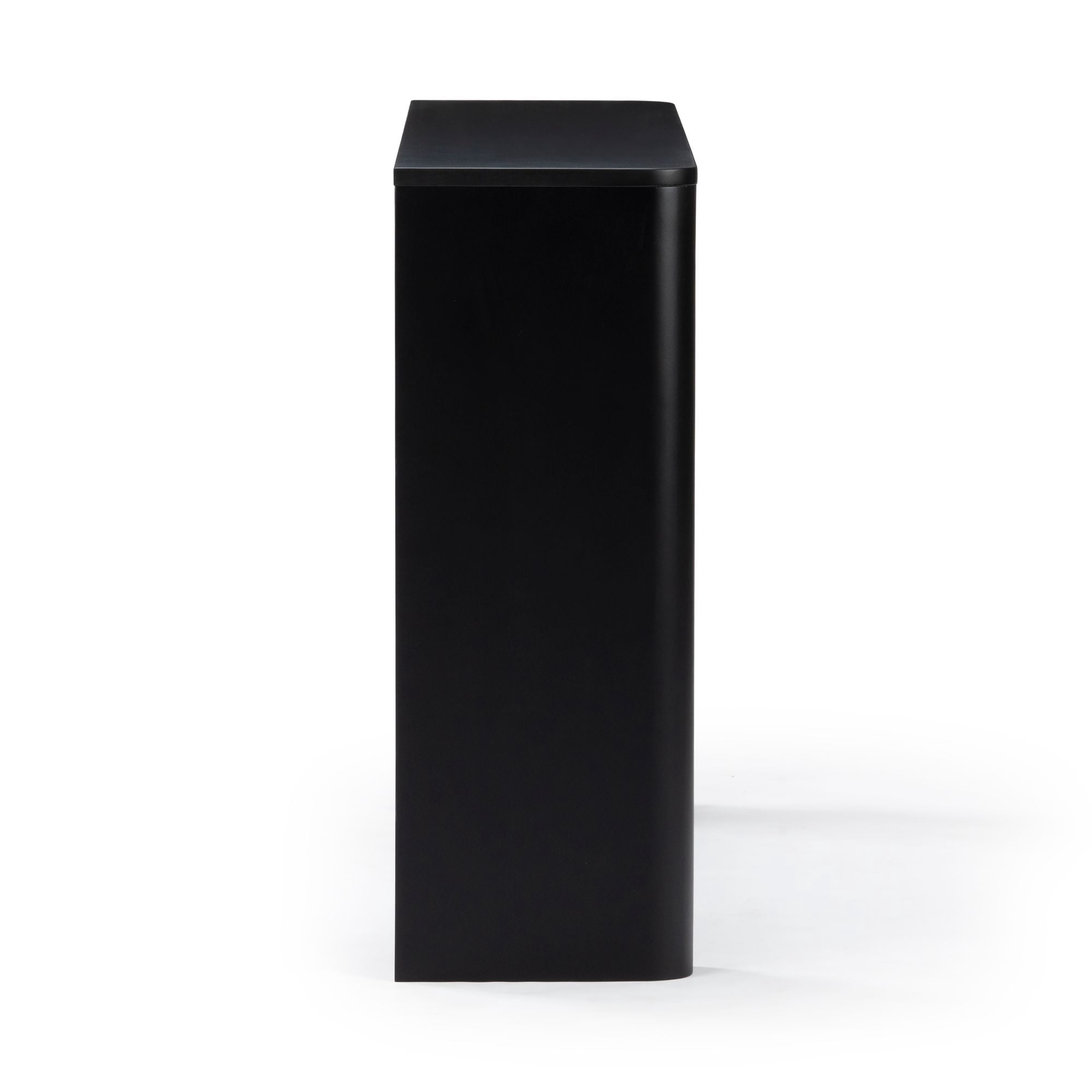 Plank+Beam 46" Solid Wood Console Table, Conture Rounded Edge Sofa Table, Narrow Entryway Table, Console Tables for Entryway, Black