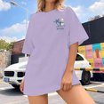thumbnail image 4 of TINZ T-Shirt à Manches Longues Imprimé d'Été pour Femmes, Col Rond, Compression, Coupe Ample, Pack de T-Shirts à Manches Courtes pour Femmes, 4 of 5