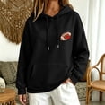 thumbnail image 2 of Kaondbfi Womens Football Embroidered Hoodie Casual Hooded Sweatshirt Long Sleeve Pullover Tops for Football Fans Fall Essentials Clothes, 2 of 7