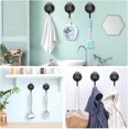 thumbnail image 4 of Heavy Duty Vacuum Suction Cup Hooks (2Pack) for Shower,Glass Window,Kitchen&Bathroom&Restroom Organization，Gun Silver., 4 of 11