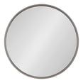 thumbnail image 2 of Kate and Laurel Valenti Farmhouse Round Wall Mirror, 28 Inch Diameter, Gray, Decorative Circle Mirror, 2 of 7