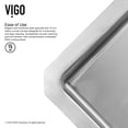 thumbnail image 5 of Vigo VG15055 30"x10" Undermount Kitchen Sink Faucet Colander Grid Dispenser, 5 of 12