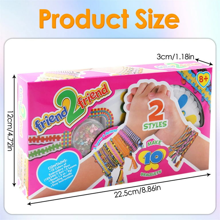 GILI Friendship Bracelet Making Kit for Girls, DIY Craft Kits Toys for 8-10  Years Old Jewelry Maker Kids. Favored Birthday Christmas Gifts for Ages
