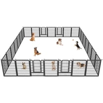 Txh001 Dog Playpen Outdoor, 28 Panels 40inch Indoor Dog Pen with Doors for Large/Medium/Small Dogs Pet Playpen Outdoor Dog Fence for RV, Camping, Yard