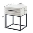 thumbnail image 4 of 3-Piece Bedroom Set with Height-Adjustable Headboard Bed and Nightstands for Bedroom Comfort, 4 of 5