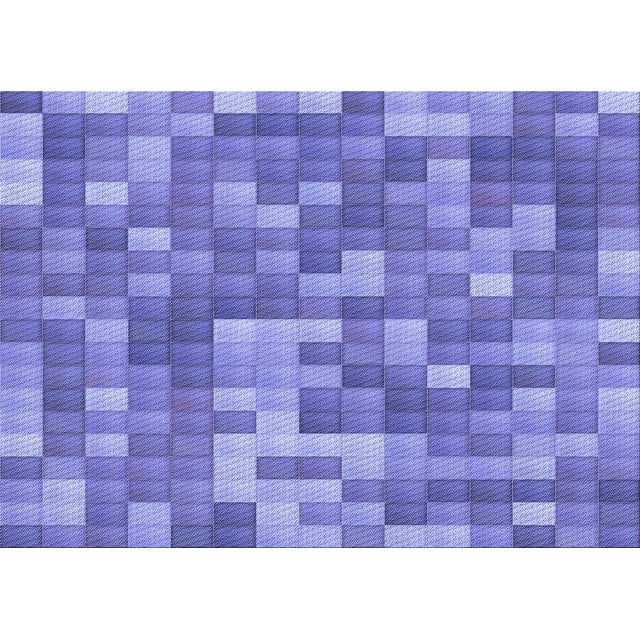 Ahgly Company Machine Washable Indoor Rectangle Transitional Purple Mimosa Purple Area Rugs, 2' x 4'