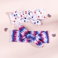 thumbnail image 4 of kaondbfi Summer Essentials 4th of July Accessories 250th Anniversary Usa Headbands for Girls 1PC Independence Day Bowknot Hair Ropes Hair Ties for Girls, 4 of 4