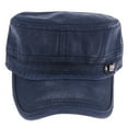 thumbnail image 3 of unisex para hombre mujeres ejército de algodón tapa plana cadete gorra al aire libre sombrero azul Sunnimix Gorra de algodón del ejército, 3 of 8
