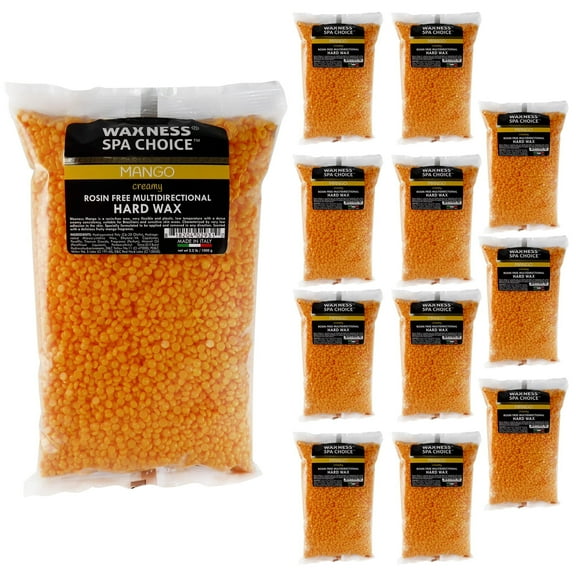 Waxness Spa Choice Rosin Free Multidirectional Hard Wax Mango 26.4 lb 12 kg