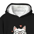 thumbnail image 5 of ATOGUTA Girls Valentine's Day Sweatshirts Fleece Lined Hoodies Kids Warm Casual Outfits Fall Winter Clothes Size 3T-14, Black, 5 of 5