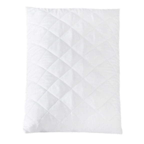 Quilted Pillow Protector Cover Soft Zippered Encasement for Bedroom Comfort