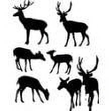 Design With Vinyl Artwork Deer Doe Art Hunting Tracking Wall Decal for Family - Themed Décor - Size: 38 In x 38 In