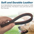 thumbnail image 5 of QianRuiDa 2.5ft Genuine Leather Dog Leash - Features a Solid Brass Carabiner, Durable and Comfortable, Ideal for Training, Walking, and Ensuring the Safety, 5 of 7