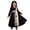 czb# Black458, variant on Child Girls Long Sleeve Dresses Traditional Flower Plaid Graphic Embroider Round Neck High Waist Pleated A-Line Long Dress Fashionable Party Birthday Breathable Cozy Dailywear,Black,3-4 Years