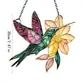 thumbnail image 3 of Spirit Birds Acrylic Suncatcher - Cute Owl & Hummingbird Winged Window Hanging Ornaments, 3 of 4