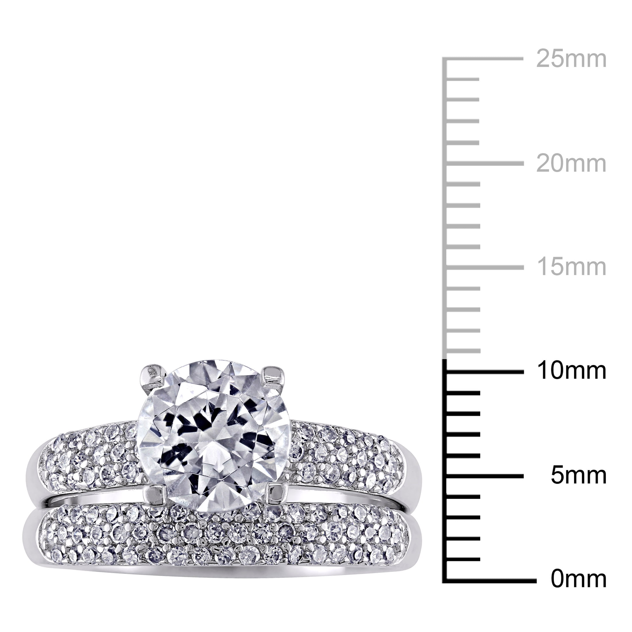 Everly Women's Cubic Zirconia Sterling Silver Bridal Set