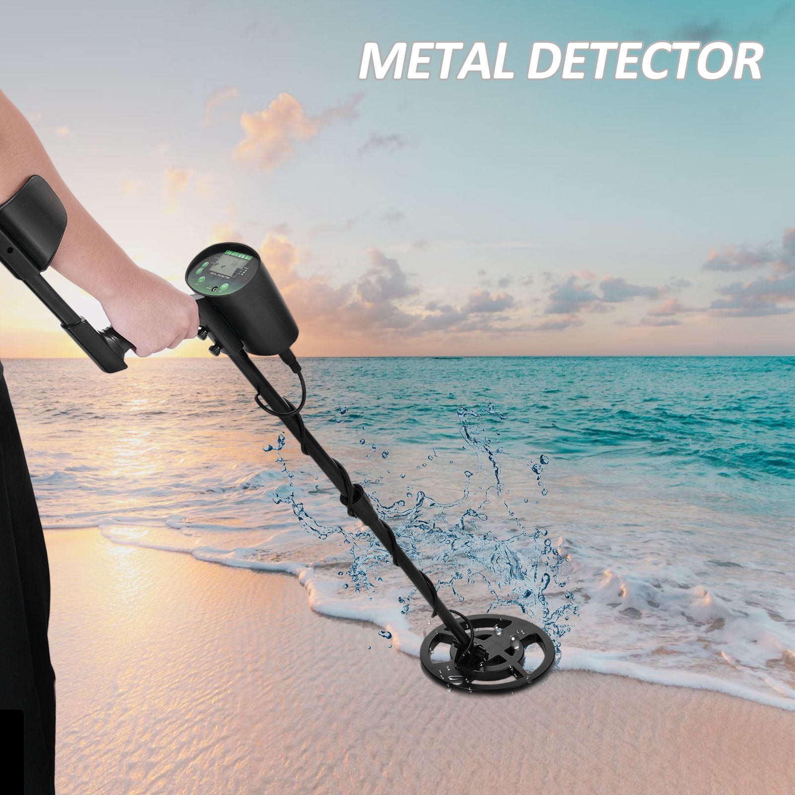 Lepmerk Metal Detector for Adults & Kids, Professional Accuracy, Waterproof, LCD Display, All Metal and Disc Mode , Find Metals and Gold with Confidence!